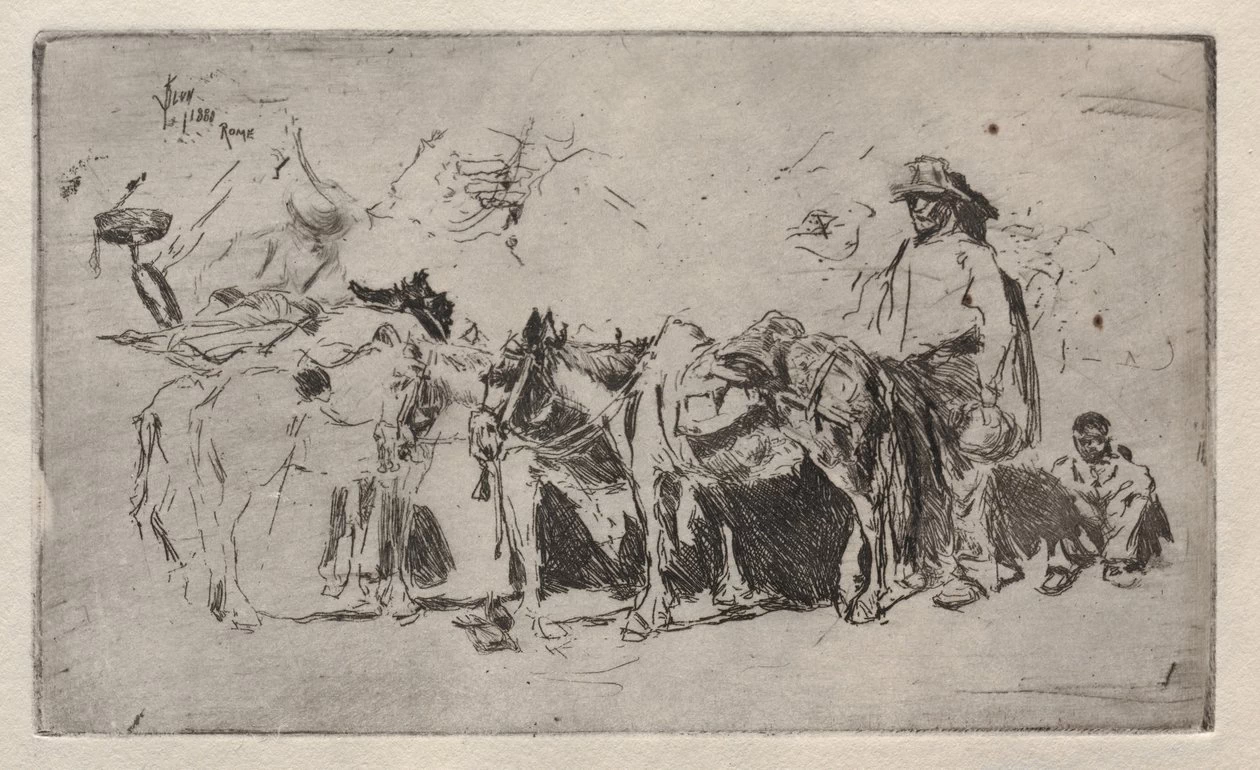 Uomini e asini, Roma, 1880